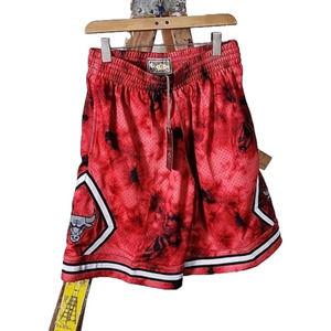 MEN SZ S-L Mitchell & Ness Red NBA Chicago Bulls 1997-98 Galaxy Swingman Shorts